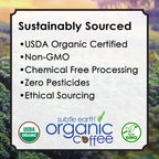 Sustainably sourced: USDA Organic certified, non-GMO, chemical-free processing, zero pesticides, ethical sourcing
