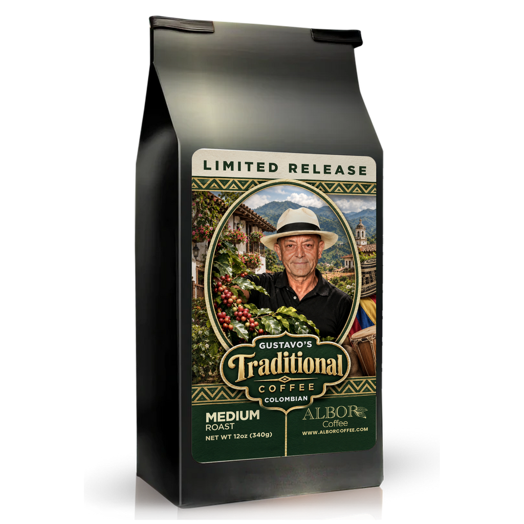Gustavo's Traditional Coffee, Limited Release bag