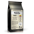 Gustavo’s Geisha 12 oz bag, back label with origin and tasting notes